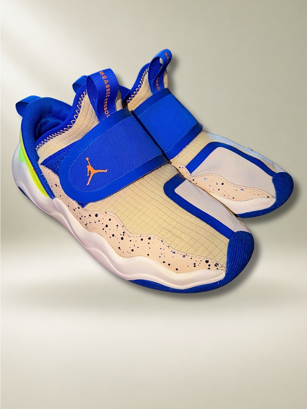 Jordan 23/7 SE Team Gold Radiant Blue Volt Kids Shoes DZ6331-700 Size 2.5Y